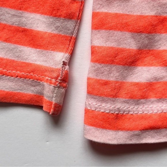 Crewcuts J. Crew Kids Orange White Striped Light Knit Turtleneck Shirt Top  Sz 2 - Picture 7 of 10